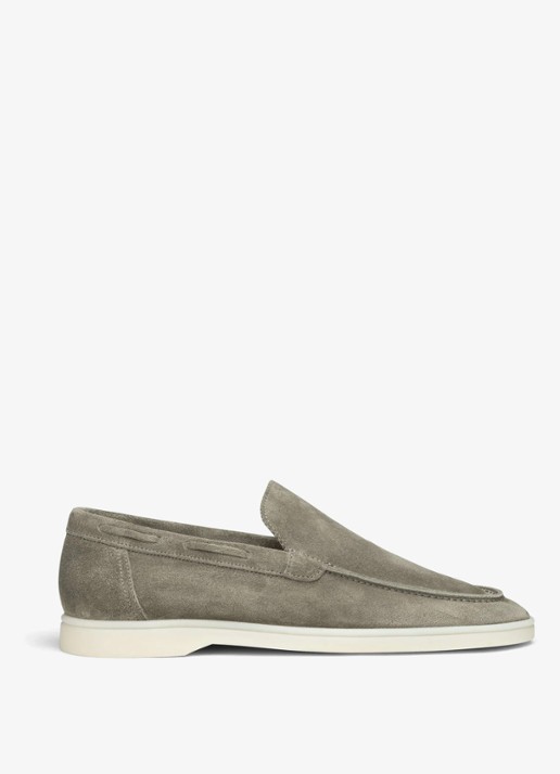 Aurélien Yacht loafer van suède - voorkant 5 pistache-340 / lichtgroen