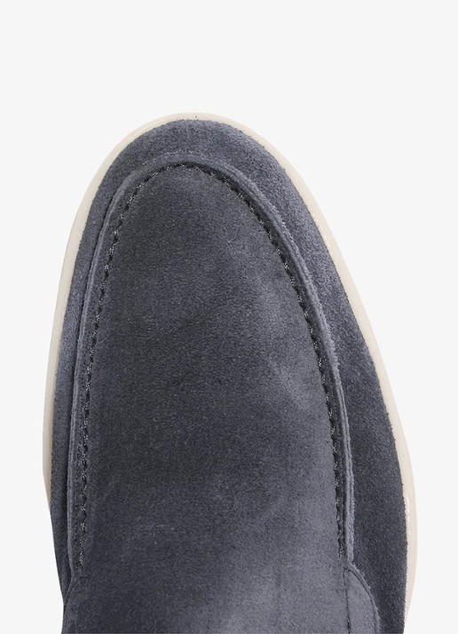 Aurélien Yacht loafer van suède - detail 5 steel blue-400 / blauw