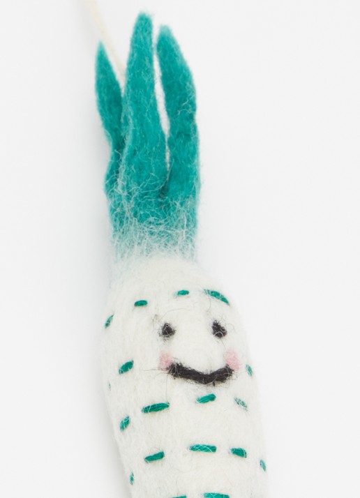 Aveva Carrot little hangings decoratie  - voorkant 2 wit