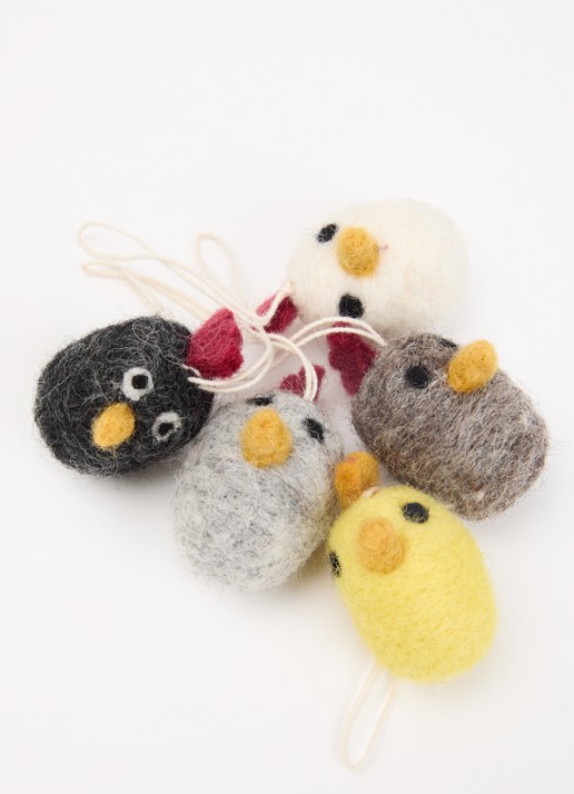 Aveva Little hangings little chickens decoratie  - voorkant 2 multicolor