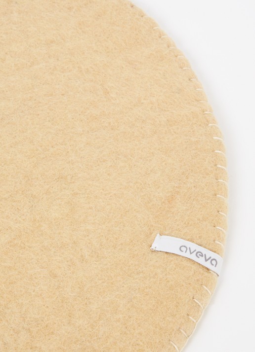 Aveva Zitkussen Ø35 cm - voorkant 2 zand