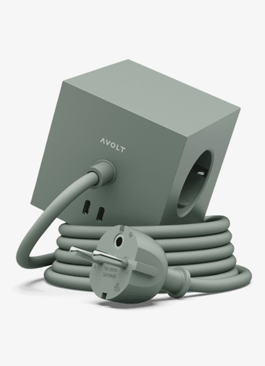 Avolt Square 1 Dual USB-C stekkerdoos 30W - 1,8 meter