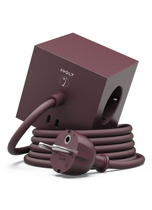 Avolt Square 1 Dual USB-C stekkerdoos 30W - 1,8 meter