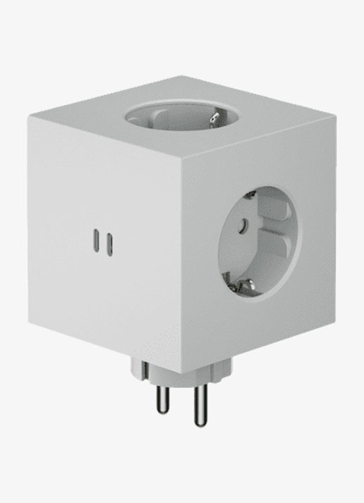 Avolt Square 2 Dual USB-C stekkerdoos 30W - voorkant grijs
