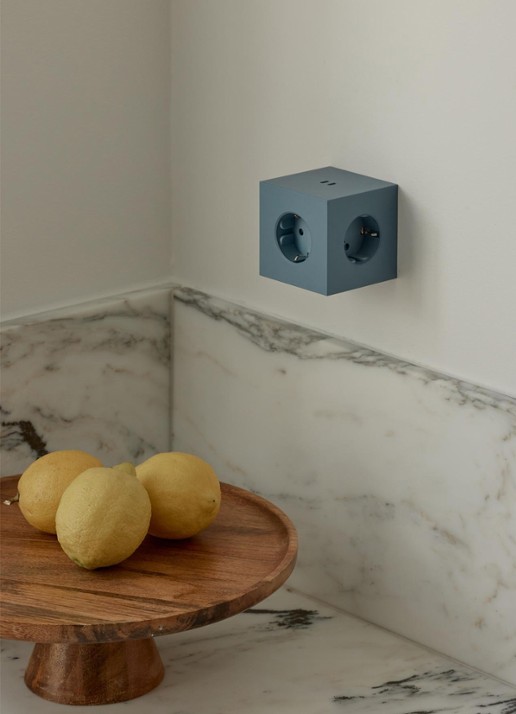 Avolt Square 2 Dual USB-C stekkerdoos 30W - voorkant 5 blauw