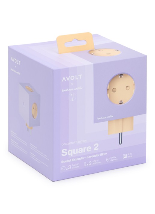 Avolt Square 2 Dual USB-C stekkerdoos 30W