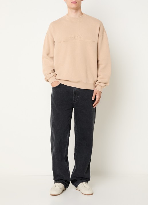 Axel Arigato Archive loose fit jeans met gekleurde wassing - voorkant 4 zwart
