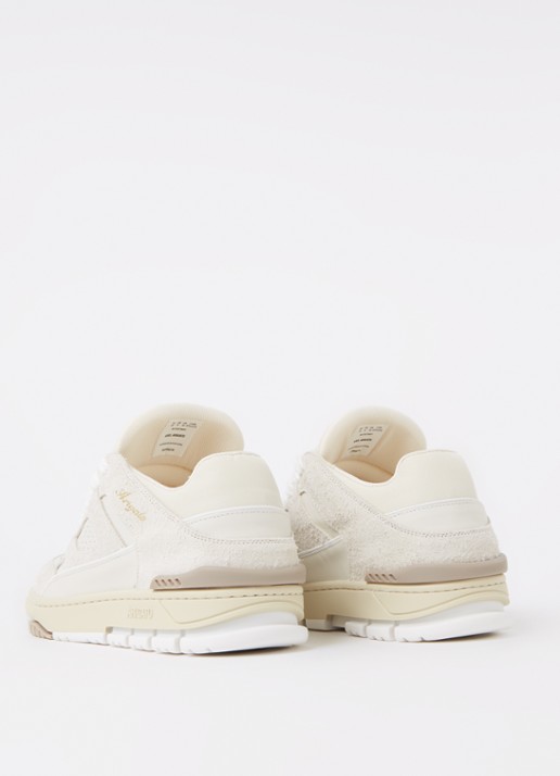 Axel Arigato Area Lo sneaker van leer met suède details - achterkant 3 gebroken wit