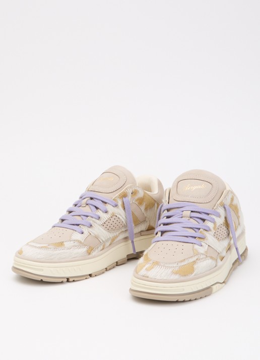 Axel Arigato Area Lo sneaker van leer - detail beige