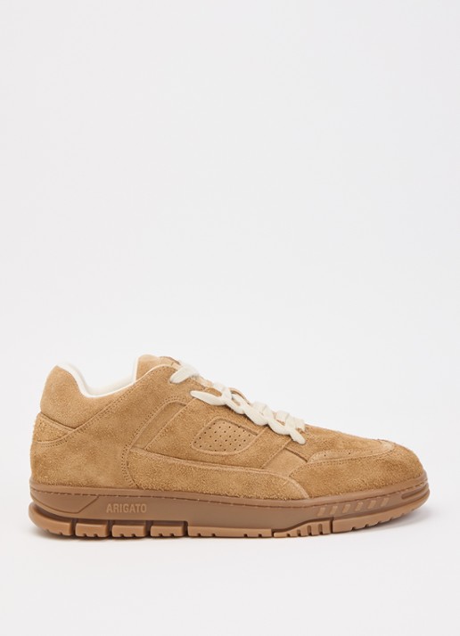 Axel Arigato Area Lo sneaker van suéde met logo  - voorkant 5 camel