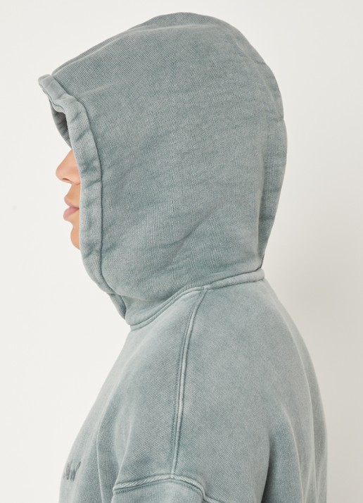 Axel Arigato Basket oversized hoodie met logoborduring  - detail 5 mint