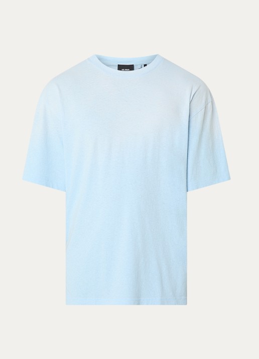 Axel Arigato Bubble T-shirt met backprint - voorkant 2 lichtblauw