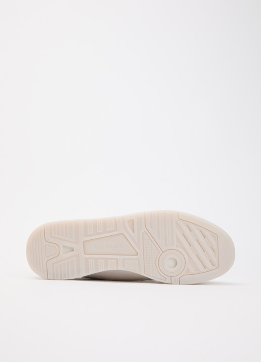 Axel Arigato Clay sneaker van leer met details van suède - detail 3 lichtgrijs