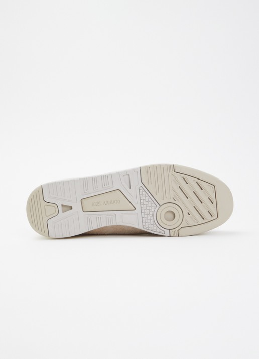 Axel Arigato Clay sneaker van leer met suède details - detail 6 donkerbeige