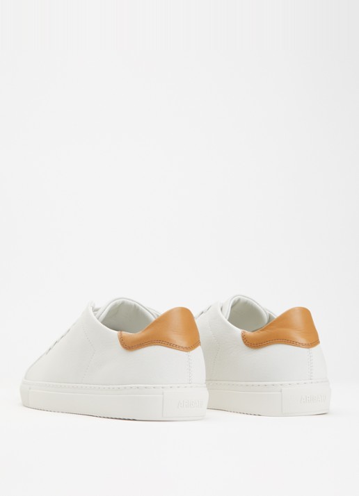 Axel Arigato Clean 90 Cap sneaker van leer - achterkant gebroken wit