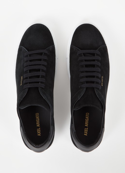Axel Arigato Clean 90 sneaker van suède met logo - detail 3 zwart