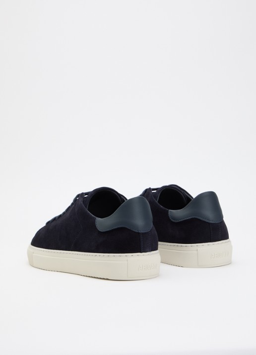 Axel Arigato Clean 90 sneaker van suède met logo - achterkant blauw