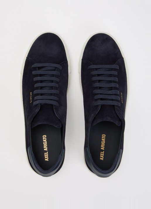 Axel Arigato Clean 90 sneaker van suède met logo - detail 3 blauw