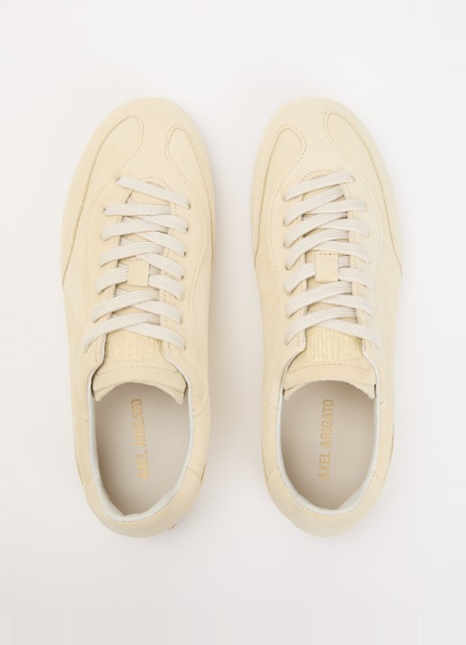 Axel Arigato Daze Runner sneaker van suède  - detail 3 lichtgeel