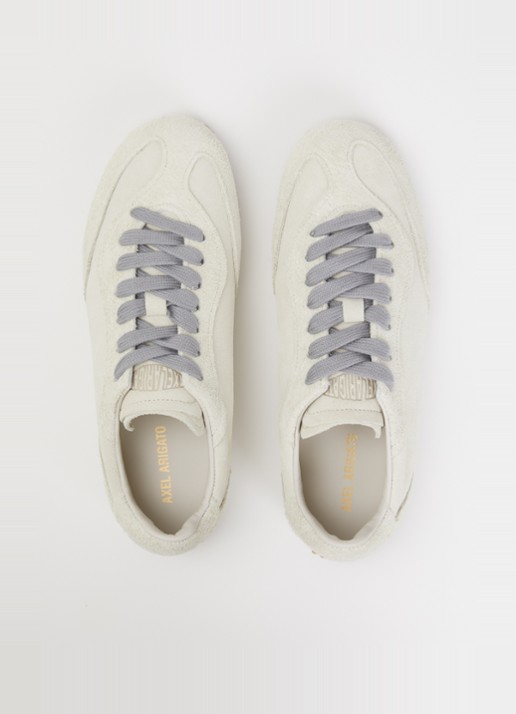 Axel Arigato Daze runner sneaker van suéde  - detail 3 gebroken wit