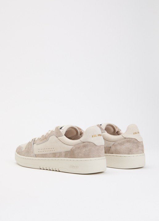 Axel Arigato Dice Lo sneaker van leer met details van suède - achterkant 3 taupe