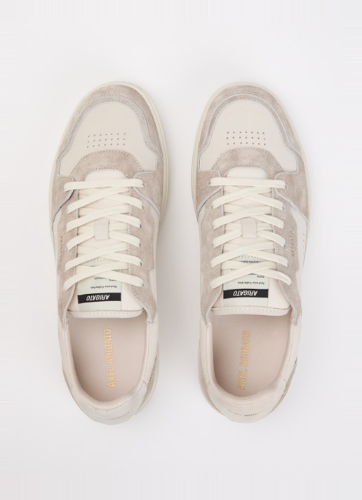 Axel Arigato Dice Lo sneaker van leer met details van suède - detail 5 taupe