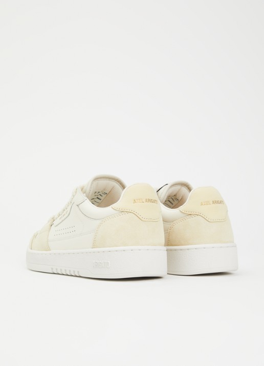 Axel Arigato Dice Lo sneaker van leer met suède details - achterkant 5 lichtgeel