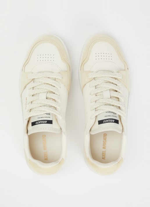 Axel Arigato Dice Lo sneaker van leer met suède details - detail 3 lichtgeel