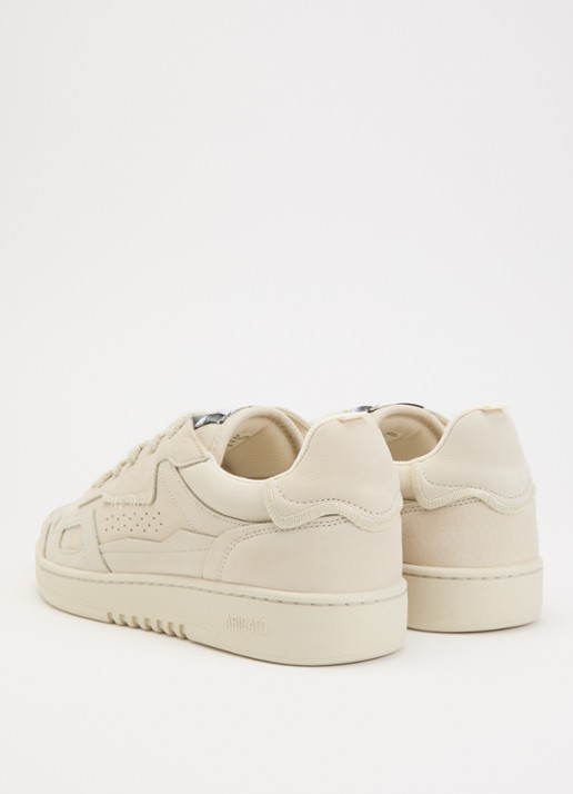 Axel Arigato Dice Patchwork sneaker van nubuck met logo - achterkant 5 beige