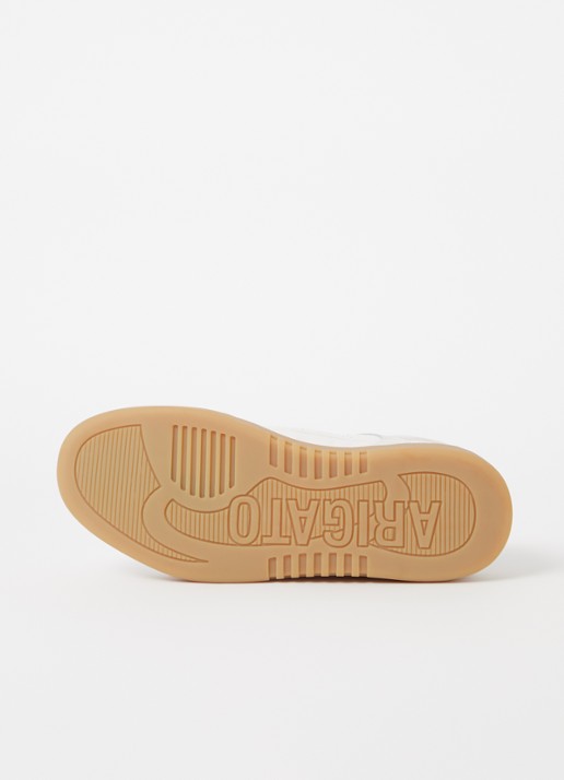 Axel Arigato Dice-T-Toe sneaker van leer met suède details - detail 3 gebroken wit