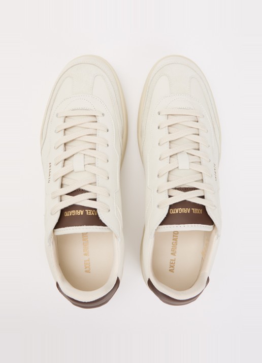 Axel Arigato Dice T-Toe sneaker van leer met suède details - detail 2 beige