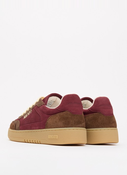 Axel Arigato Dice T-Toe sneaker van nubuck met suède details - achterkant 2 bordeauxrood