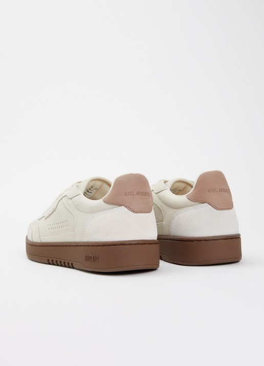 Axel Arigato Dice T-Toe sneaker van nubuck met suède details - achterkant 2 creme