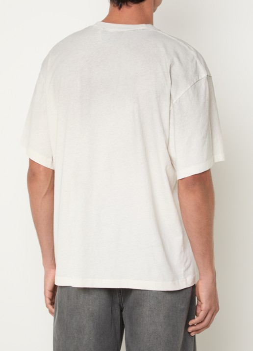 Axel Arigato Distort T-shirt met logo - achterkant 3 wit