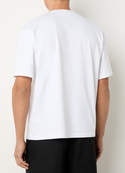 Axel Arigato Distort T-shirt met logoprint - achterkant wit