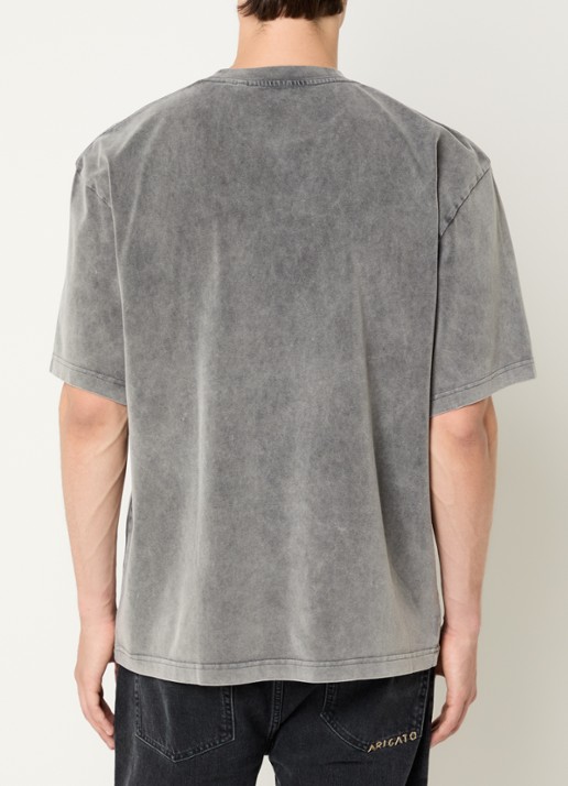 Axel Arigato Distort T-shirt met logoprint - achterkant 4 zwart
