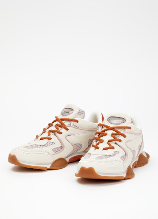Axel Arigato Eris sneaker van leer met details van mesh en suède - detail beige