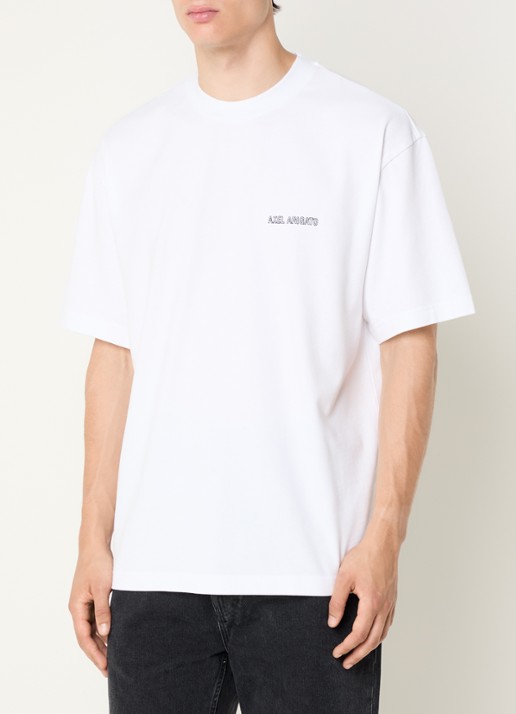 Axel Arigato Forest Sketch T-shirt met logo- en backprint - achterkant 4 wit