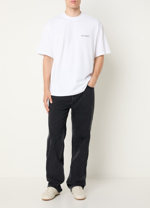Axel Arigato Forest Sketch T-shirt met logo- en backprint - voorkant 2 wit