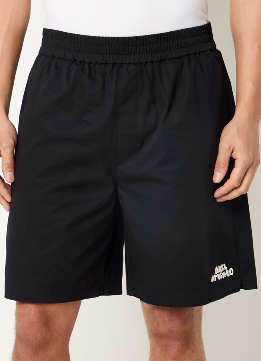 Axel Arigato Heath wide leg korte broek met steekzakken en logoborduring