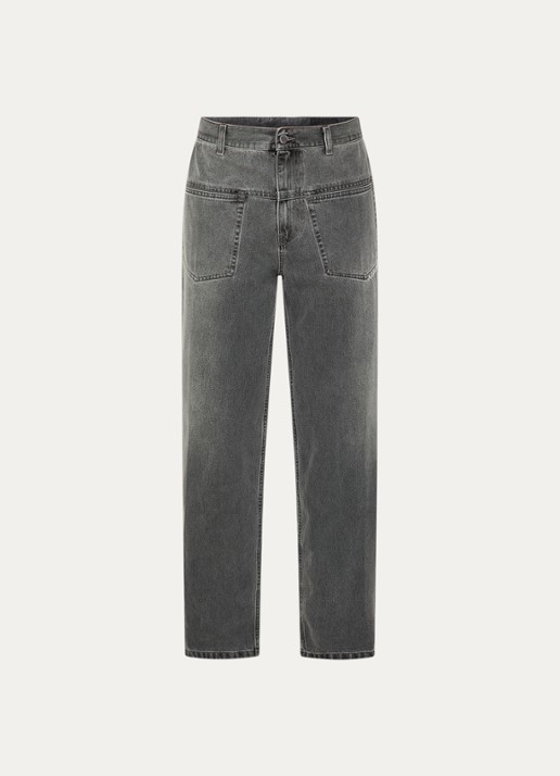 Axel Arigato Invert loose fit jeans met gekleurde wassing - voorkant 4 grijs