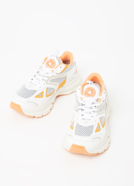 Axel Arigato Marathon Runner sneaker met kalfsleren details - detail 2 orange
