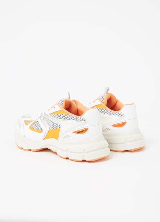 Axel Arigato Marathon Runner sneaker met kalfsleren details - detail 3 orange