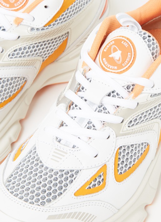 Axel Arigato Marathon Runner sneaker met kalfsleren details - detail 5 orange