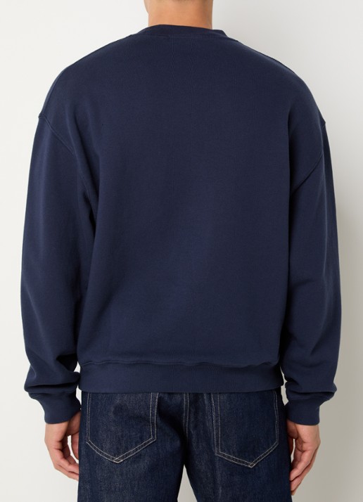 Axel Arigato Norton sweater met logo - achterkant donkerblauw