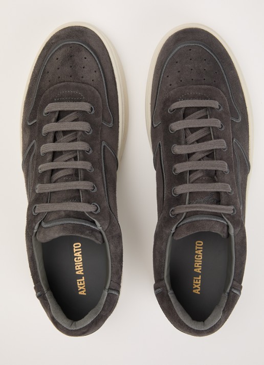 Axel Arigato Orbit sneaker van suède met borduring - detail 4 antraciet