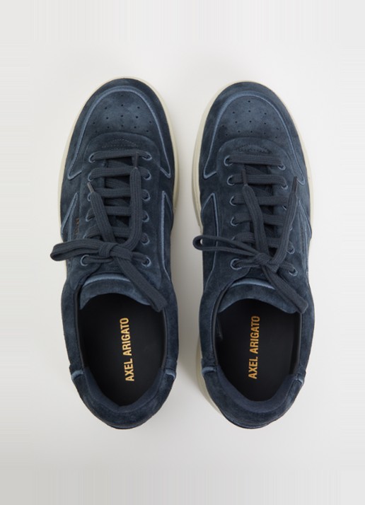 Axel Arigato Orbit Vintage sneaker van suède - detail 3 donkerblauw