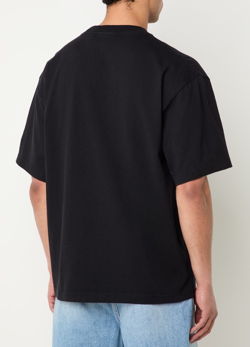 Axel Arigato Paris T-shirt met logoborduring - achterkant zwart