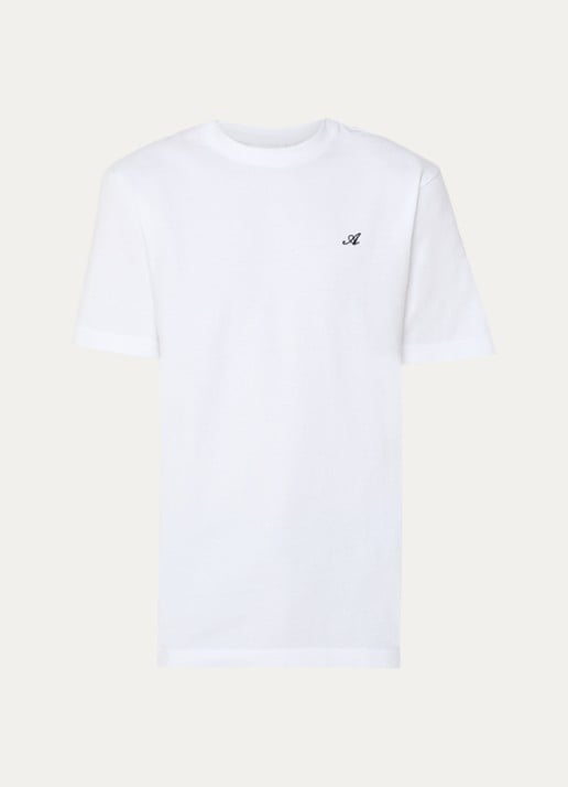 Axel Arigato Signature T-shirt met logo - voorkant wit