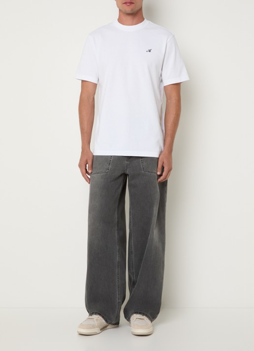 Axel Arigato Signature T-shirt met logo - voorkant 2 wit